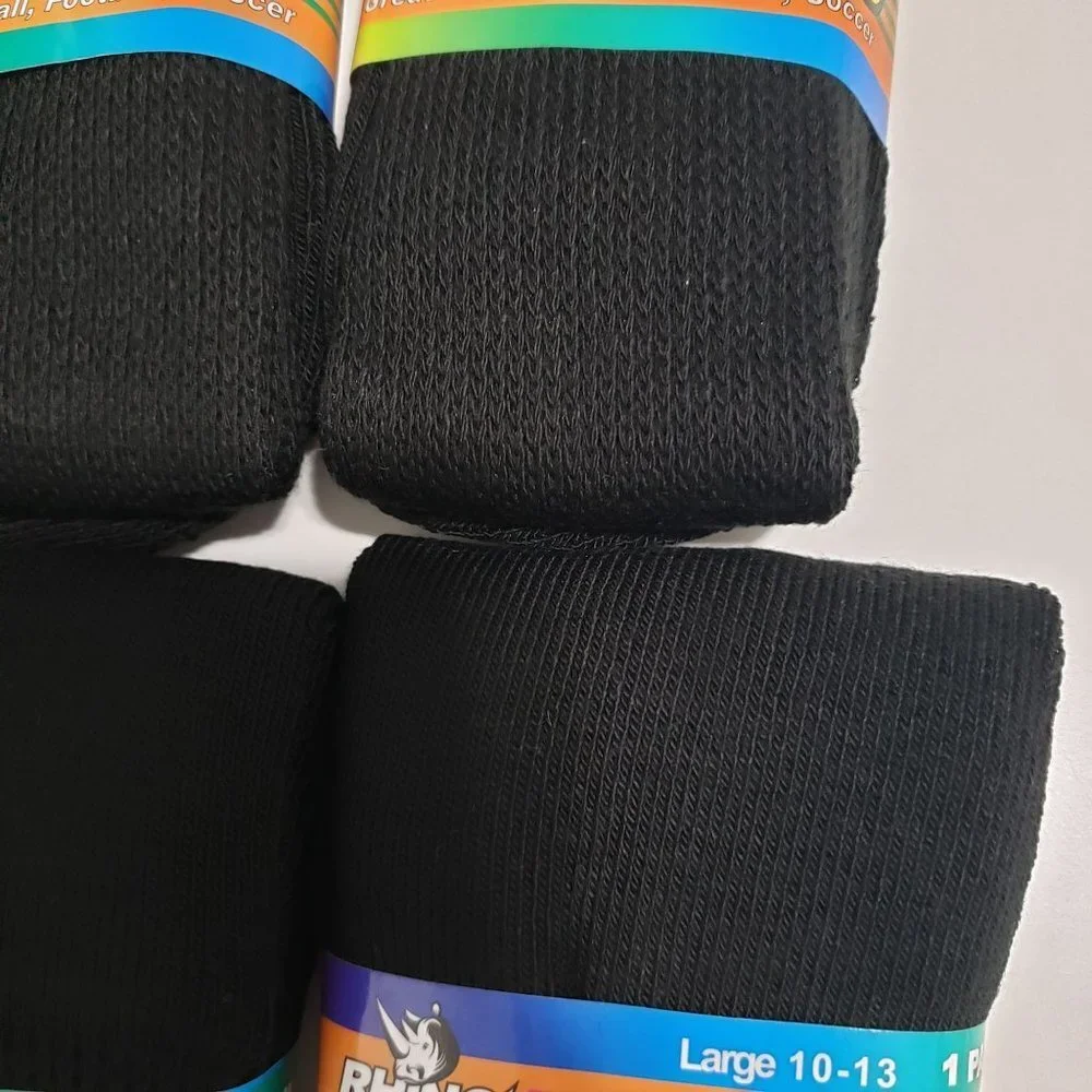 New (6 Pairs) Champion Sports Rhino All-Sport Socks in Black - Size large‎